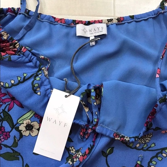 WAYF Nordstrom Cold Shoulder Shift Dress Floral - Picture 6 of 8